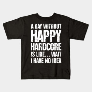 Electronic Music Happy Hardcore EDM Rave Kids T-Shirt